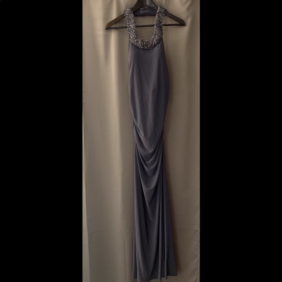 JS Boutique Dresses & Skirts - Maxi dress /  Formal JS Boutique Dress / Rhinestone gray  Maxi